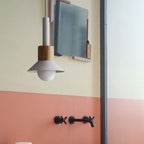 Chic Metal and Wood Pendant Lights with Adjustable Cord – Vibrant Kitchen Pendant Lighting in White, Pink, Mint, and Yellow 5