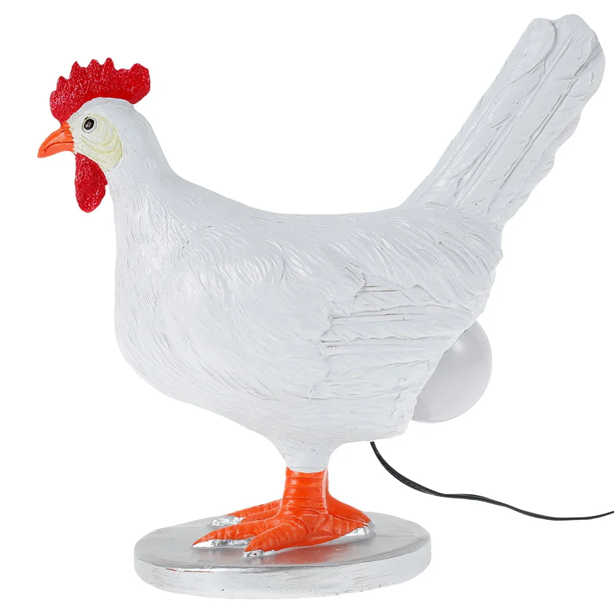 Chicken-Shaped Novelty Table Lamp, Corded, LED, Animal Figure Design 4