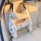 Cotton Blend Child Car Headrest Pillow with Adjustable Straps 10