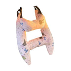 Cotton Blend Child Car Headrest Pillow with Adjustable Straps 8