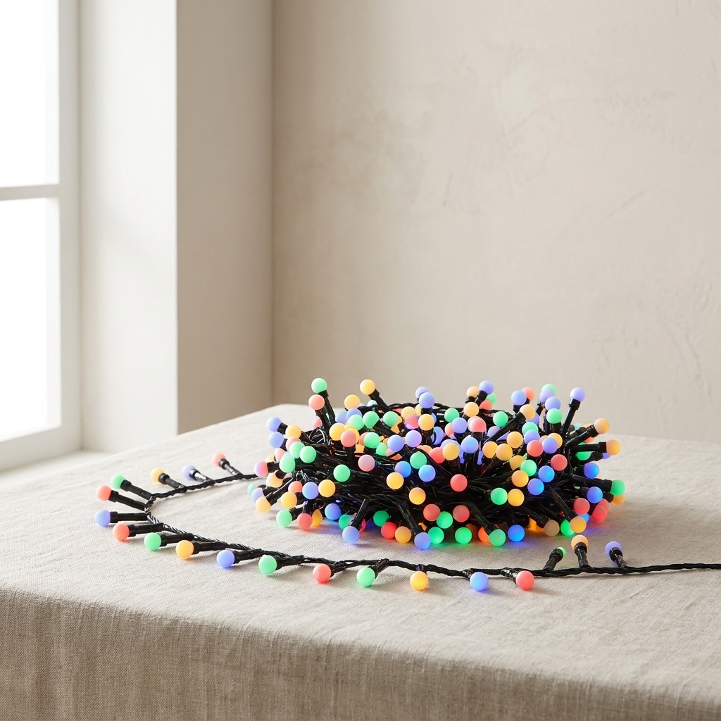 Christmas Cluster String Lights with 8 Lighting Modes