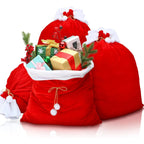 Christmas Gift Bag Red Drawstring Reusable Holiday Gift Packaging