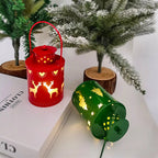 Decorative Christmas Lanterns Metal Snowflake Reindeer 4