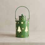 Decorative Christmas Lanterns Metal Snowflake Reindeer 