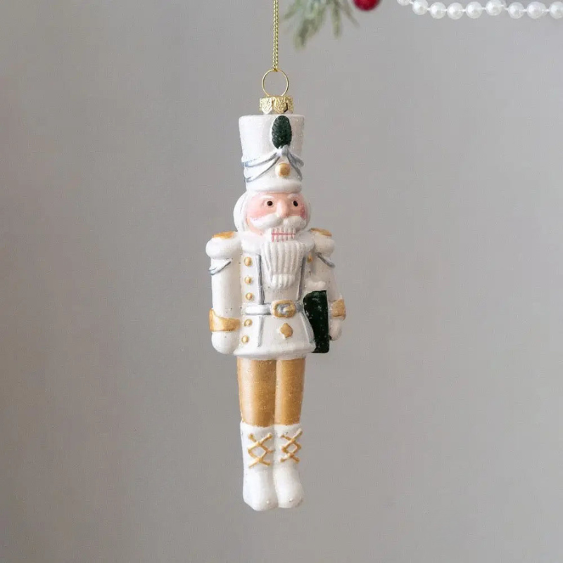 Christmas Ornament Ceramic Snowman House Design Multicolored 11