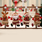 Christmas Ornaments Set - 4 Santa & Snowman Tree Decorations 2