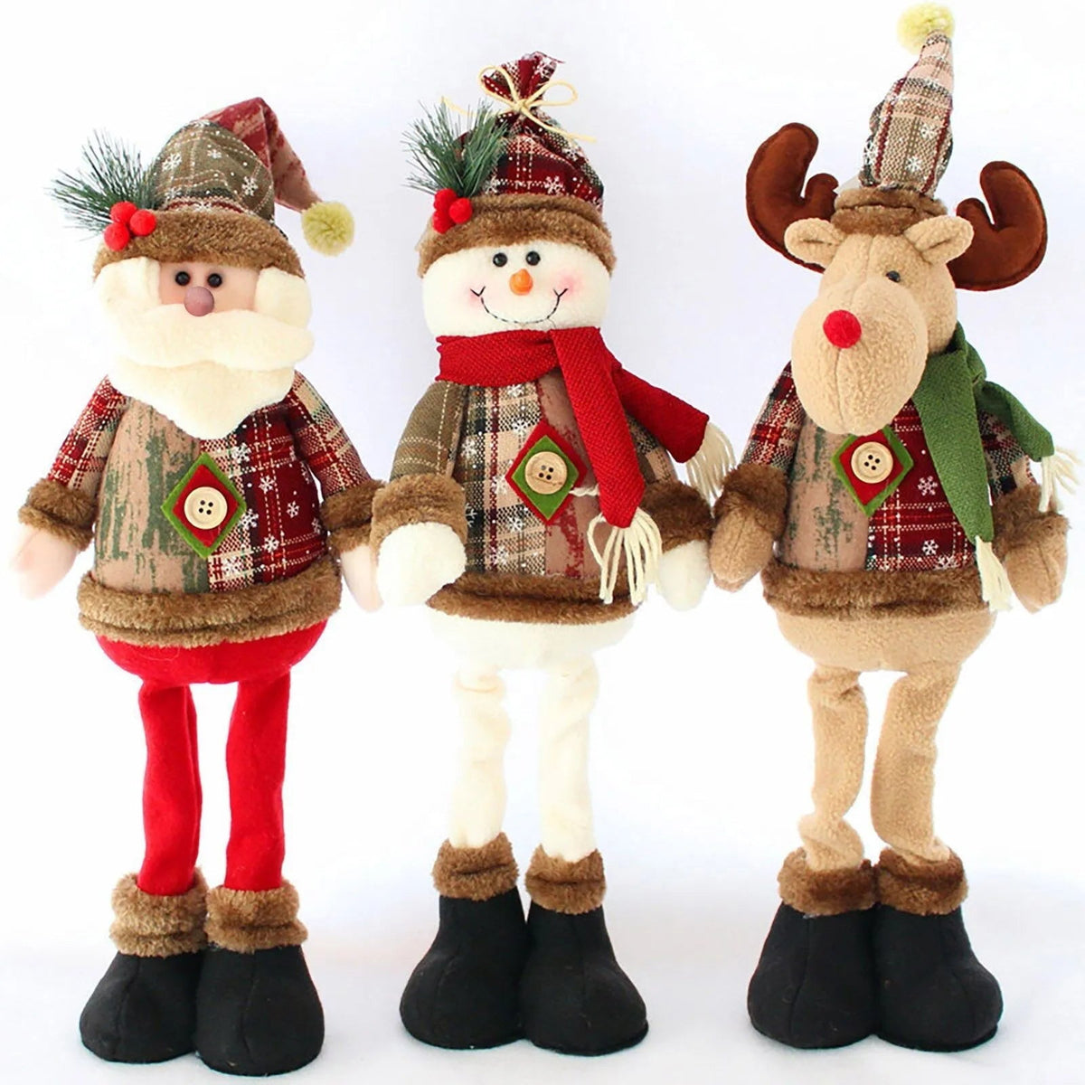 Christmas Plush Decorations - Soft & Stretchy Holiday Figures 4
