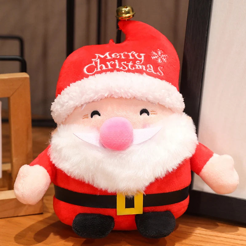 Festive Christmas Stuffed Animals with Santa Reindeer and Tree Designs 6