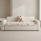 Padded Christmas Sofa Cushion Quilted Winter Pattern 1
