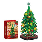 Christmas Tree Building Set - 377 Pieces with USB LED Lights for Festive Decor 6