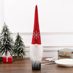 Christmas Wine Bottle Covers - Festive Velvet Set for Holiday Decor 6