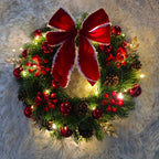 Christmas Wreath 45cm - Durable Americana Style Door & Wall Decor 1