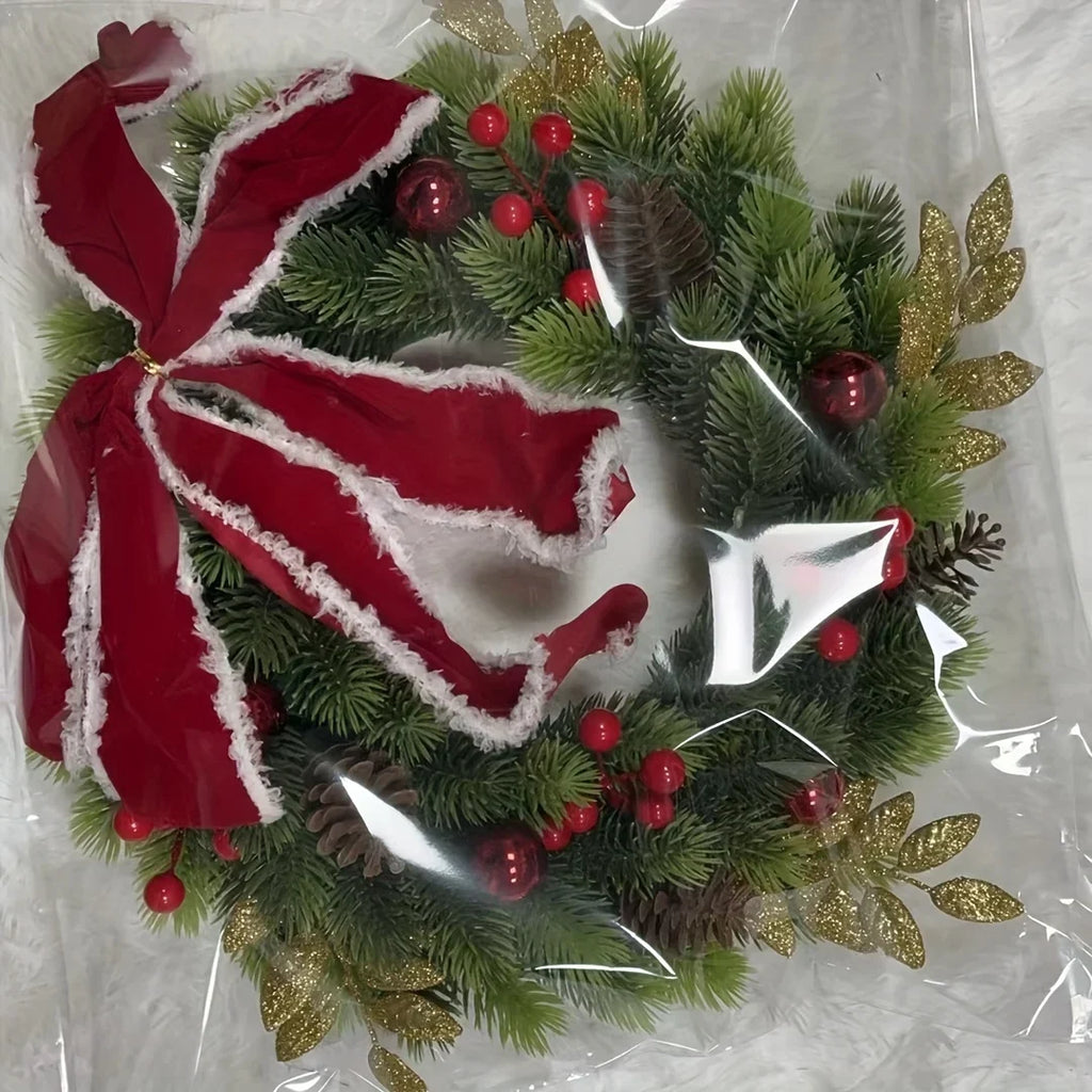 Christmas Wreath 45cm - Durable Americana Style Door & Wall Decor 4
