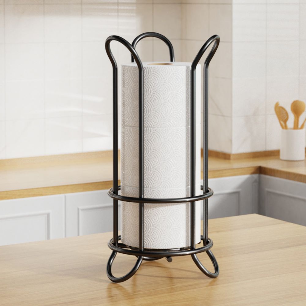 ChromeHaven Toilet Paper Holder - Elegant Design & Space-Saving Storage 5