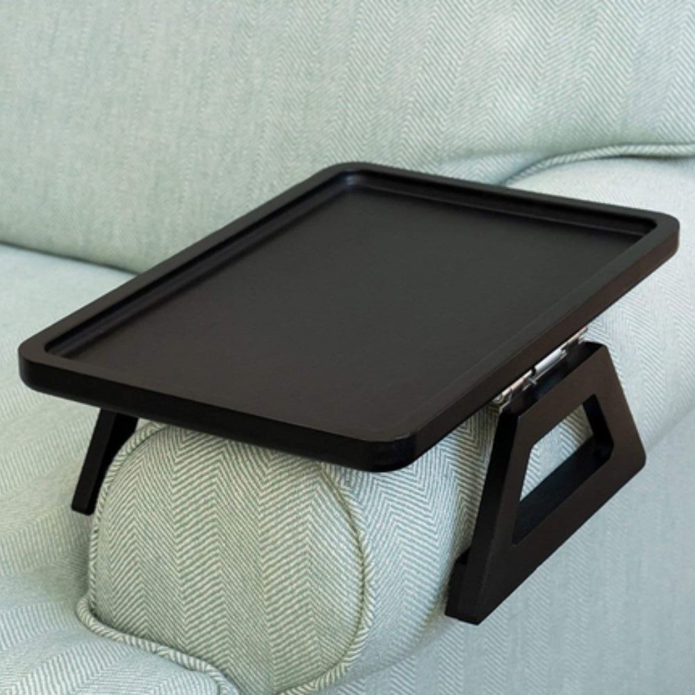 Clip-On Sofa Arm Tray - Eco-Friendly, Portable Armrest Table for Essentials 0