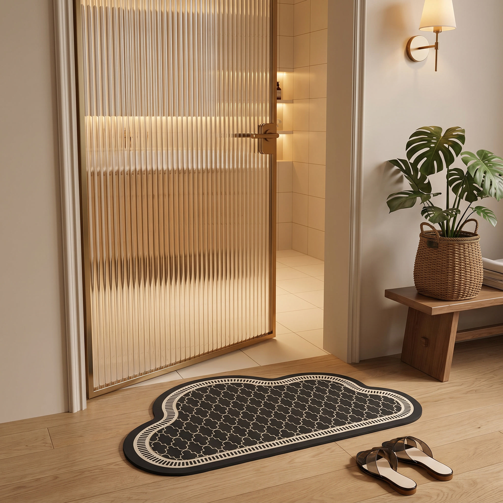 Cloud Shape Bathroom Mat - Non-Slip, Quick-Dry, Stylish Design 0