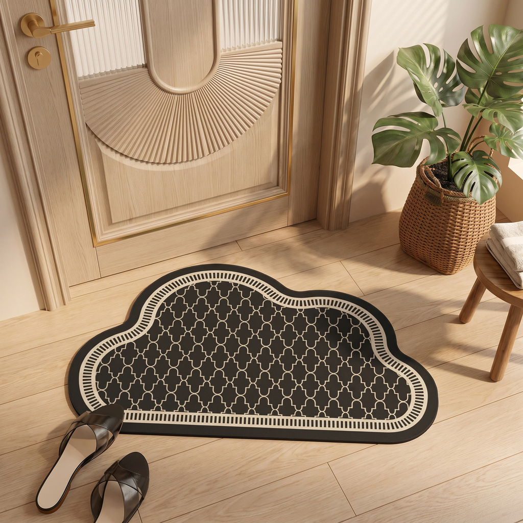 Cloud Shape Bathroom Mat - Non-Slip, Quick-Dry, Stylish Design 1