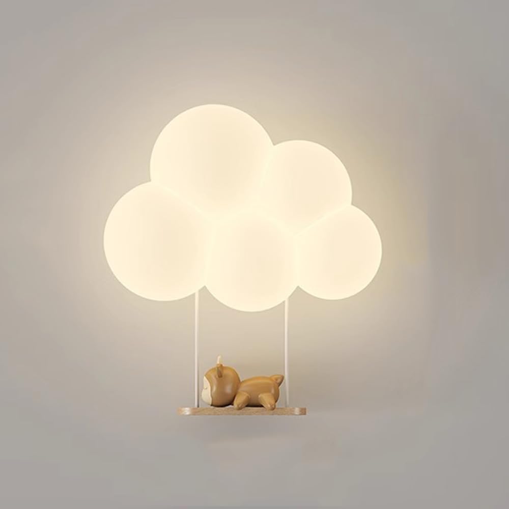 Cloud Wall Sconce - Soft LED Lighting for Kids' Rooms and Nurseries 1