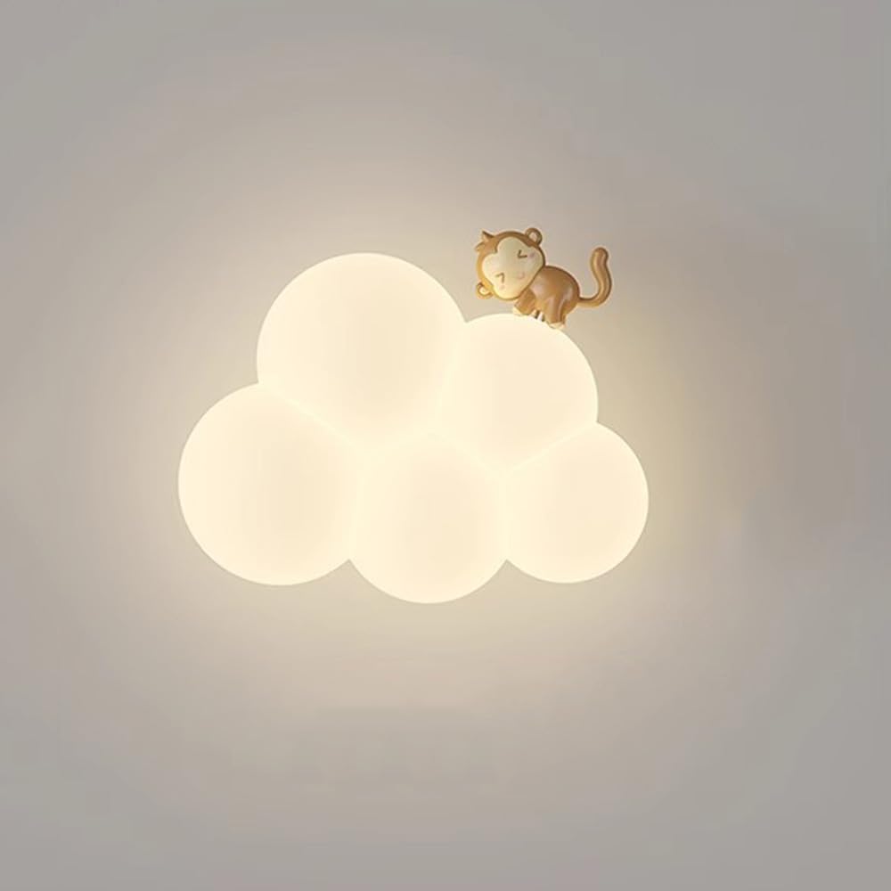 Cloud Wall Sconce - Soft LED Lighting for Kids' Rooms and Nurseries 3