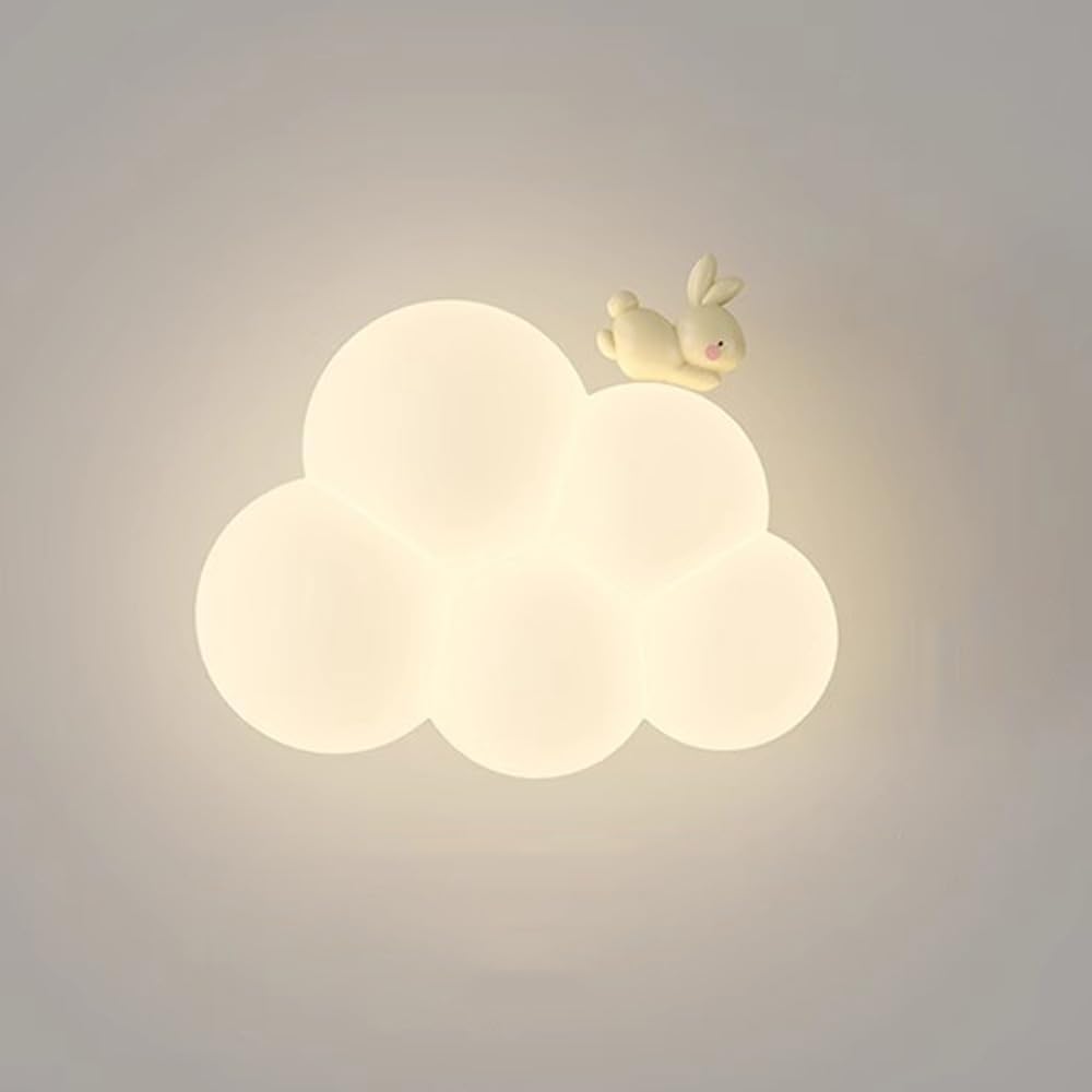Cloud Wall Sconce - Soft LED Lighting for Kids' Rooms and Nurseries 6