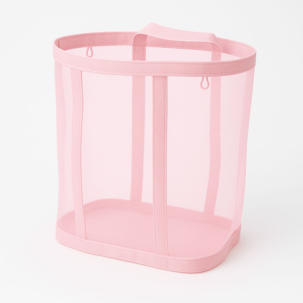 Collapsible Laundry Basket - Space-Saving Mesh Design for Fresh Clothes 0