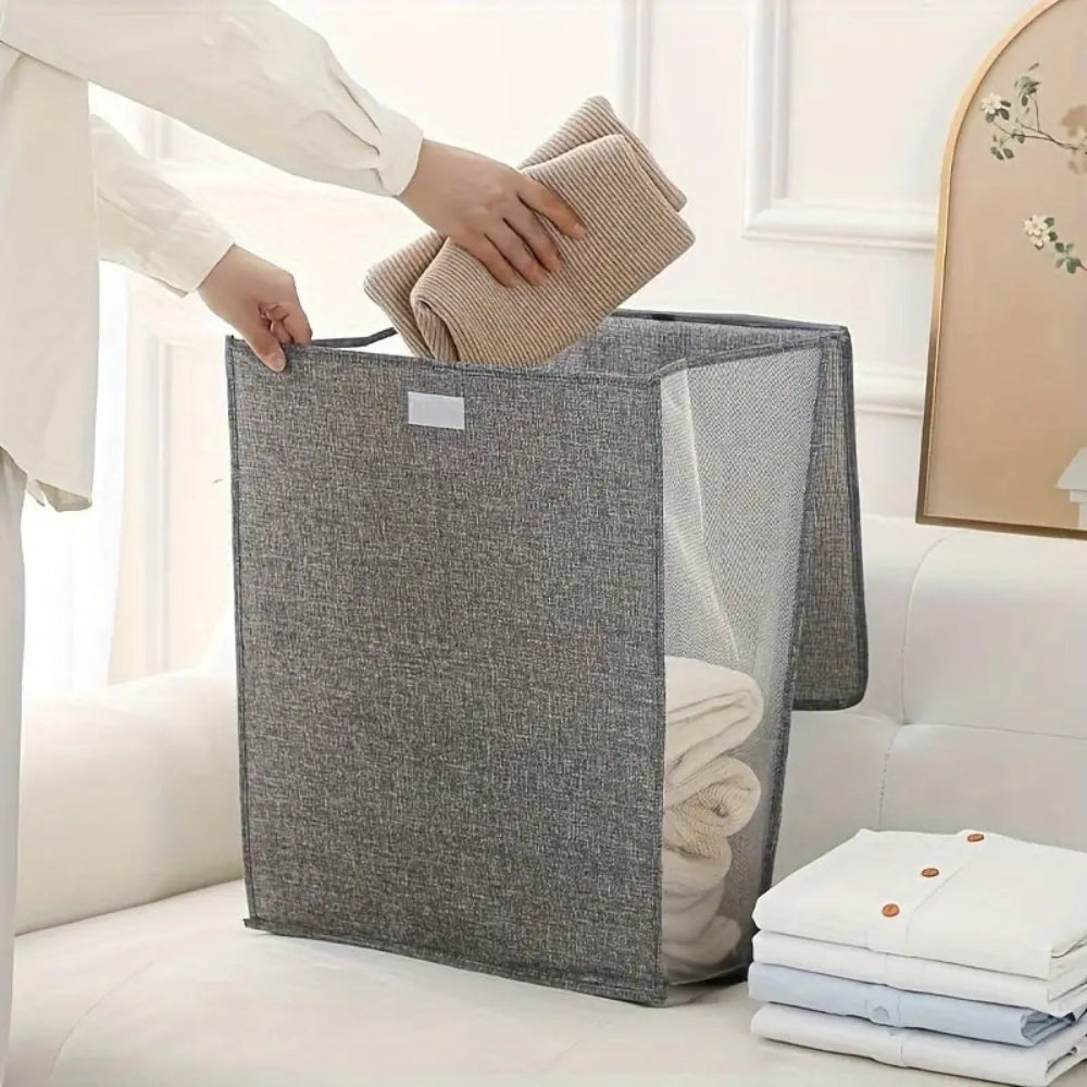 Collapsible Laundry Basket - Space-Saving Wall-Mounted Hamper 2