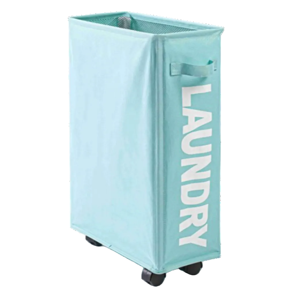 Collapsible Laundry Basket - Waterproof, Space-Saving with Wheels 10
