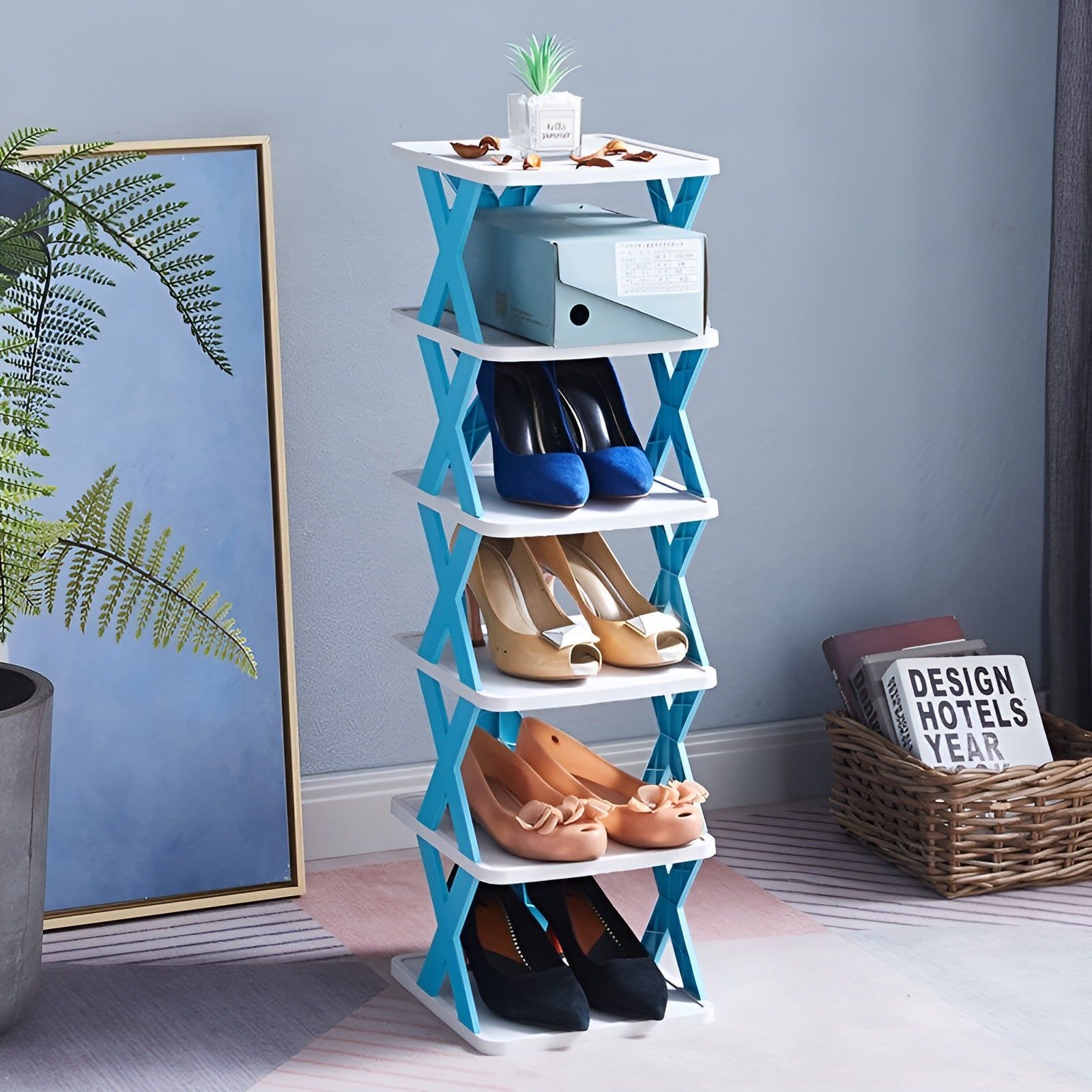 Collapsible Shoe Rack - Space-Saving Multi-Layer Shoe Organizer 11