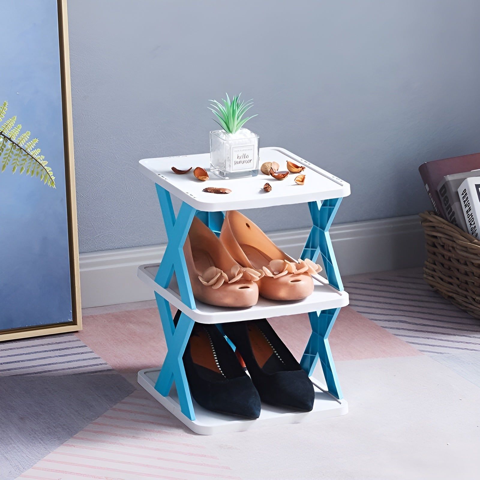 Collapsible Shoe Rack - Space-Saving Multi-Layer Shoe Organizer 2