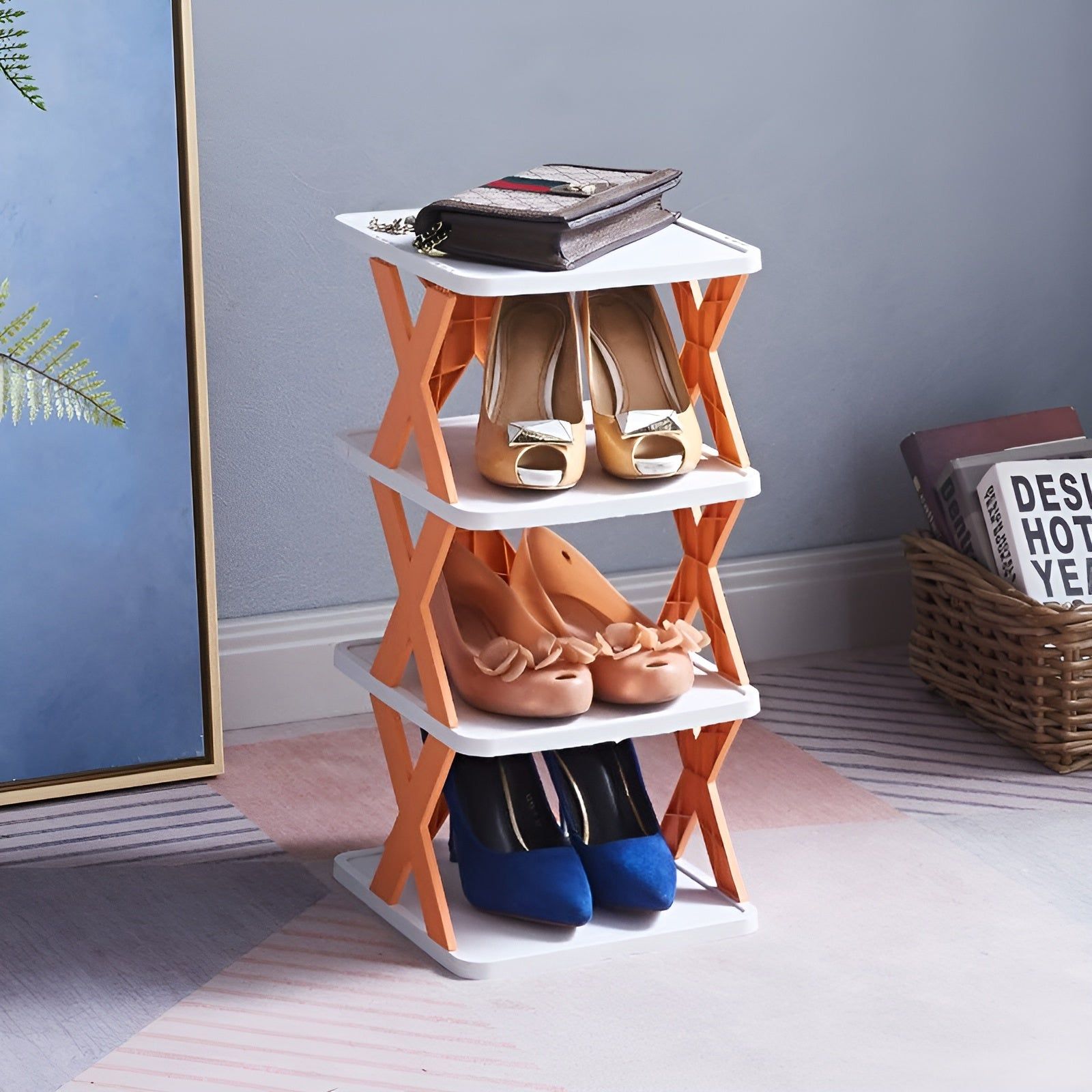 Collapsible Shoe Rack - Space-Saving Multi-Layer Shoe Organizer 5