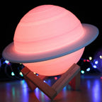 Colour Changing Saturn Lamp with Remote Control and Wooden Stand – 16 Color Modes and Adjustable Brightness for Celestial Ambiance 3