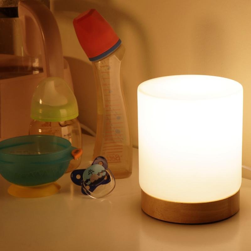 Compact Touch Activated Mini Table Lamp with 360° LED Lighting – Modern Cordless Design for Nightstands and Desks 8