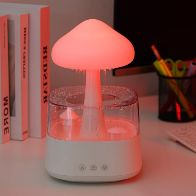 Cool Mist Humidifier and Essential Oil Diffuser for Bedroom - Quiet Operation, Unique Rain Cloud Design, Air Humidifier 0