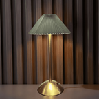 Cordless LED Desk Lamp - Modern Black Design with Adjustable Brightness 0