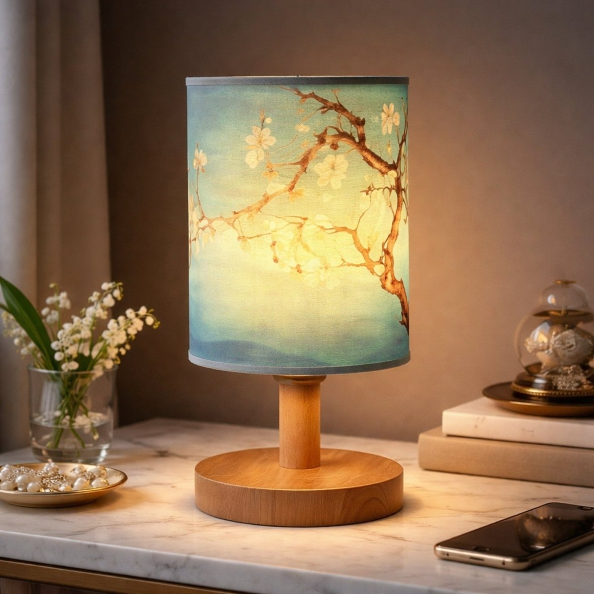 Cordless Table Lamp - Dimmable Bedside Light for Relaxing Ambiance 3