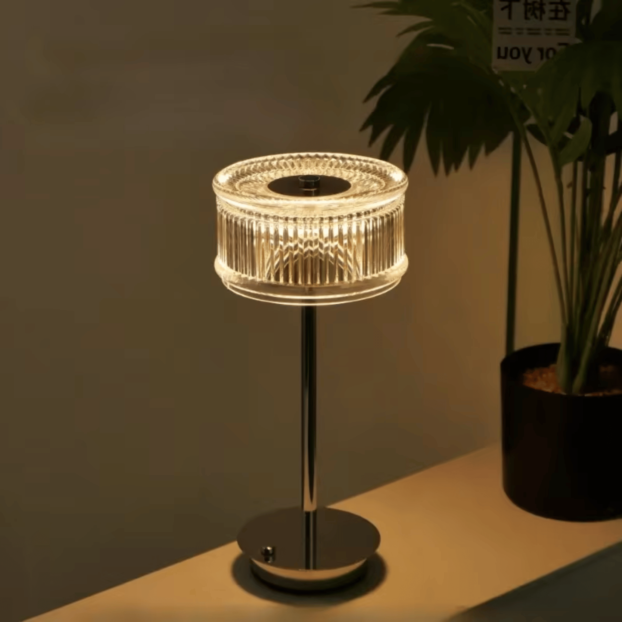 Cordless Table Lamp - Dimmable LED Bedside Lamp with Touch Control 0
