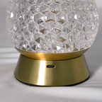 Cordless Table Lamp, Rechargeable Battery, Tricolor Dimming, Acrylic Iron Construction 7