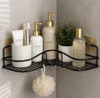 Corner Shower Caddy - 2 Tier Stainless Steel Storage for Compact Bathrooms 2