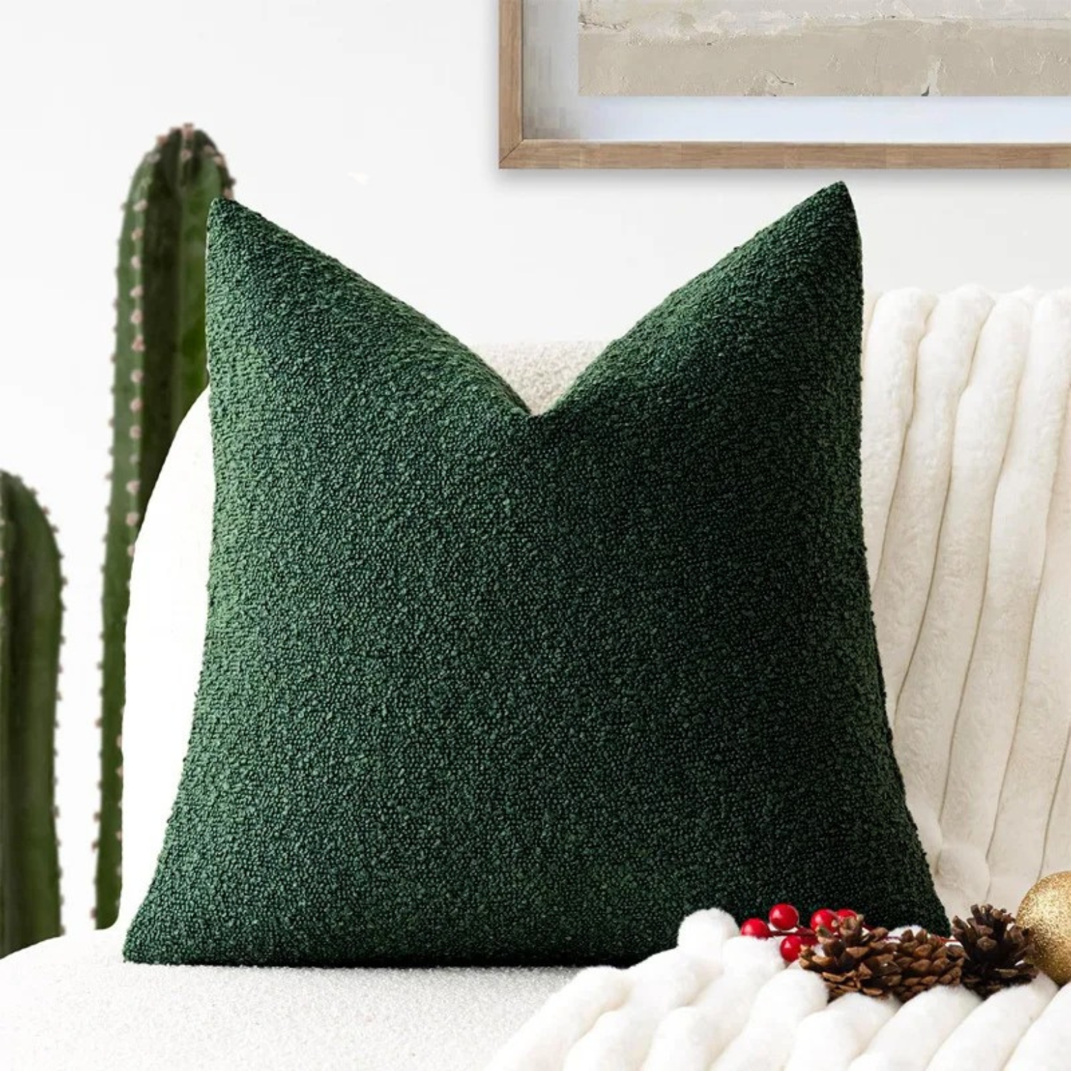 Cover - Textured 45x45cm Decorative Pillow Cover 13
