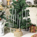 Crystal Icicle Christmas Ornaments for Sparkling Winter Decor 1