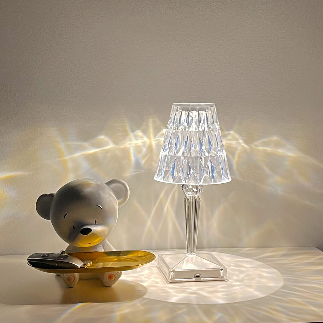 Crystal LED Lamp - Touch Control, Rechargeable & Dimmable 3