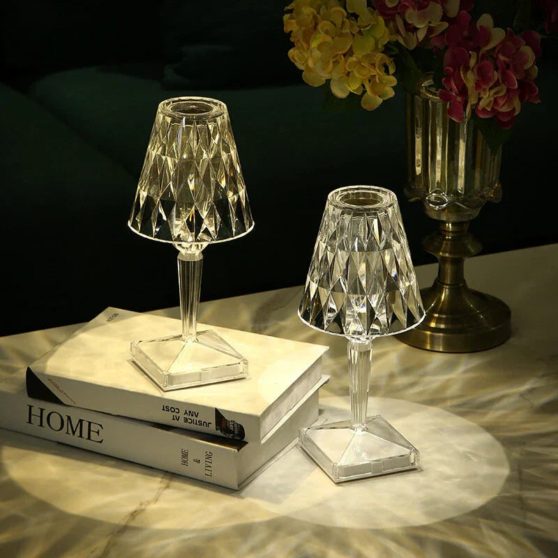 Crystal LED Lamp - Touch Control, Rechargeable & Dimmable 7