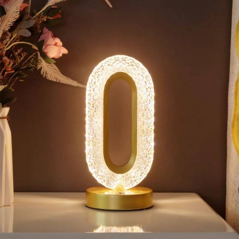 Crystal Table Lamp – Dimmable, Cordless & Adjustable Light Modes 2