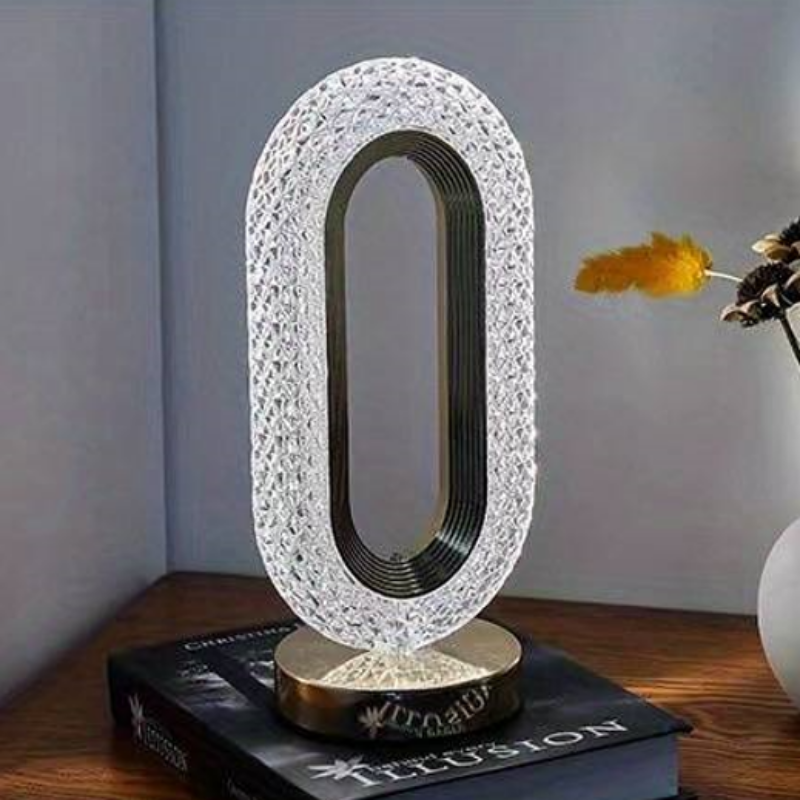Crystal Table Lamp – Dimmable, Cordless & Adjustable Light Modes 8