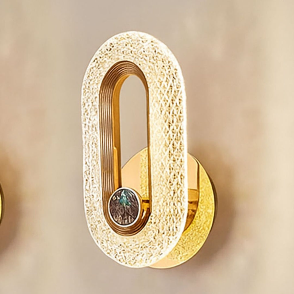 Crystal Wall Sconce Lighting - Elegant LED Design for Cozy Ambiance 0