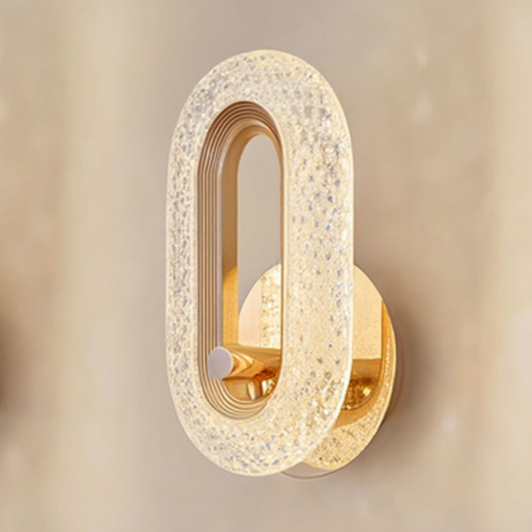 Crystal Wall Sconce Lighting - Elegant LED Design for Cozy Ambiance 5