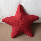 Cushion - Hand-Knitted Starfish Design for Cozy Home Decor 0