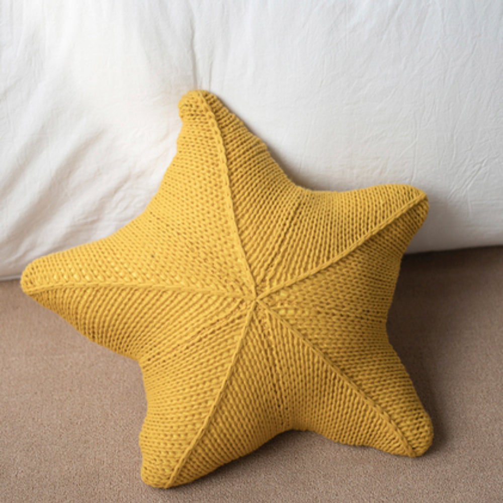 Cushion - Hand-Knitted Starfish Design for Cozy Home Decor 5