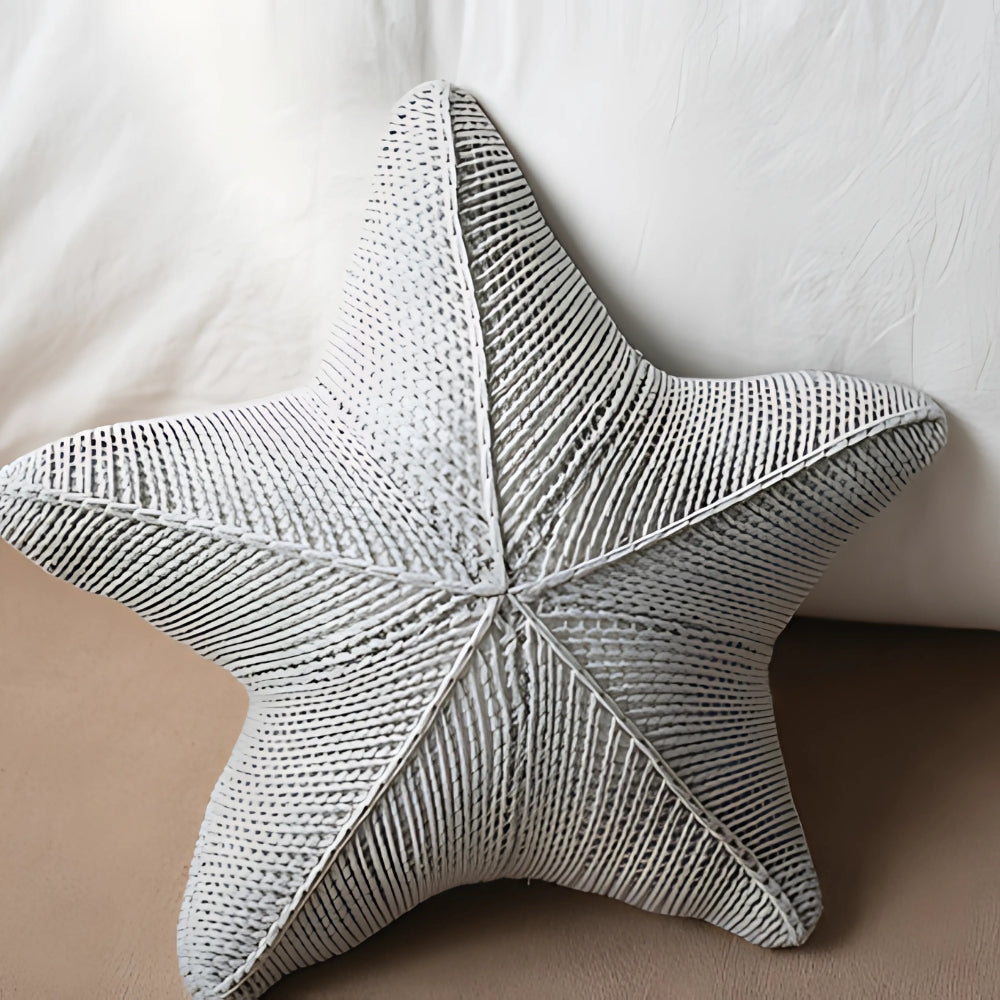 Cushion - Hand-Knitted Starfish Design for Cozy Home Decor 6