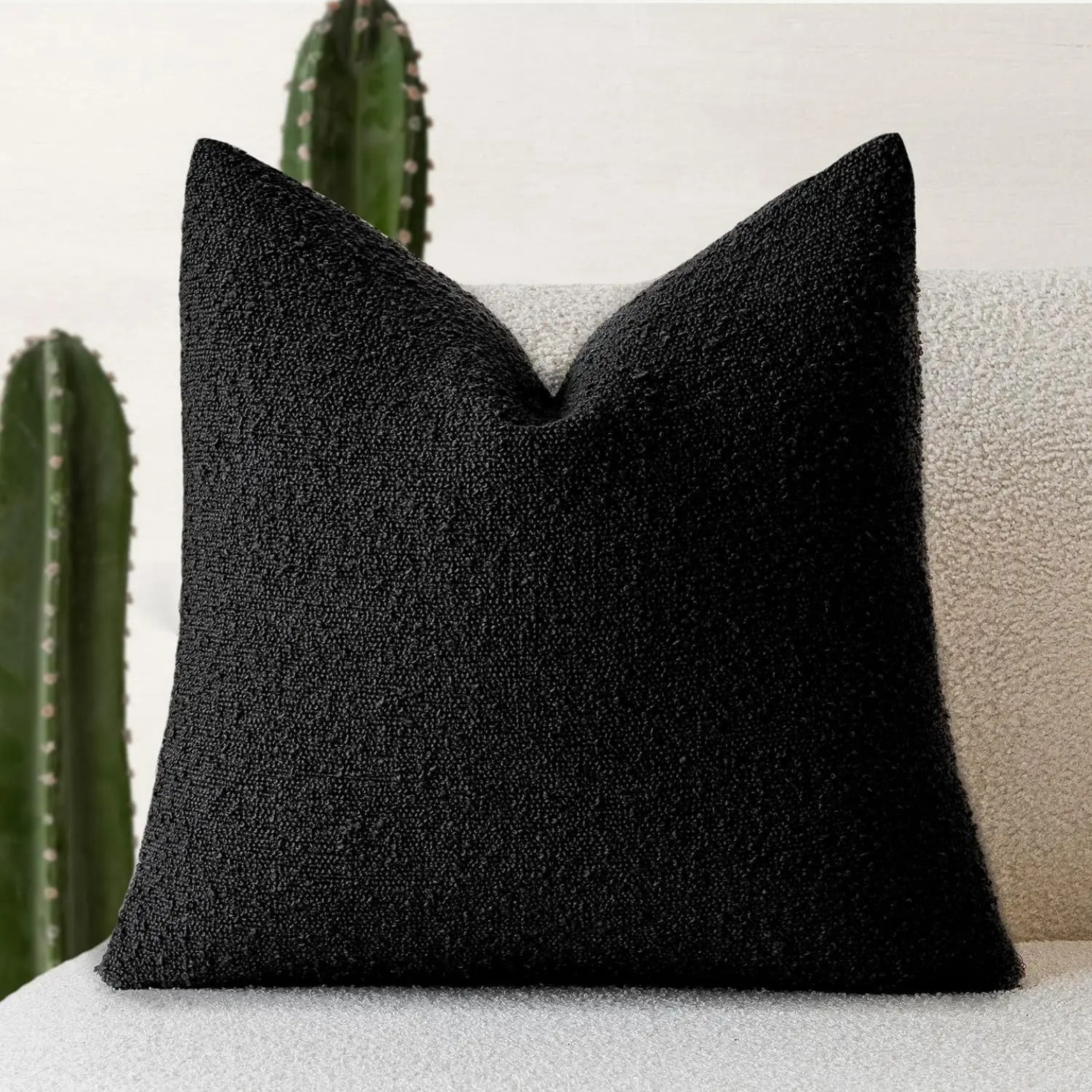 Cushion Cover - Textured 45x45cm Decorative Pillow Cover 12
